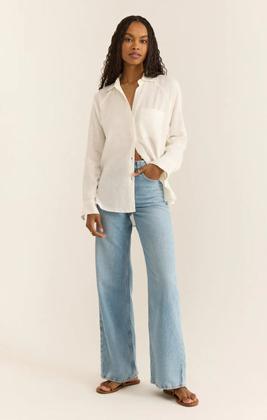 White The Perfect Linen Top