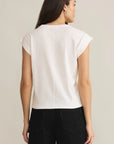 White Camino Slub Top