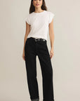 White Camino Slub Top