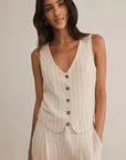 Flax Belfort Pinstripe Vest