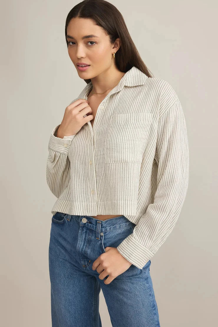 Natural Del Mar Striped Shirt