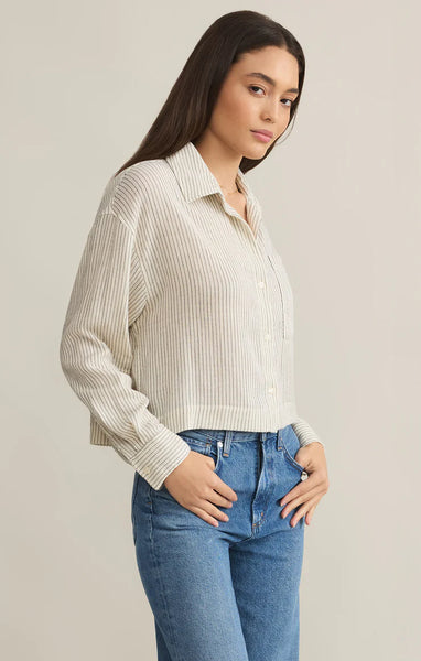 Natural Del Mar Striped Shirt