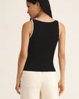 Black Jaidynn Rib Tank