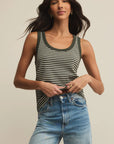 Dark Agave Elin Stripe Rib Tank