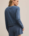 Vintage Indigo Daily Knit Denim Cardigan