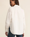 White Elevated Poplin Shirt