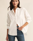 White Elevated Poplin Shirt
