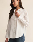 White Elevated Poplin Shirt