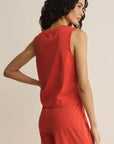 Lychee Sloane Jersey Muscle Tank