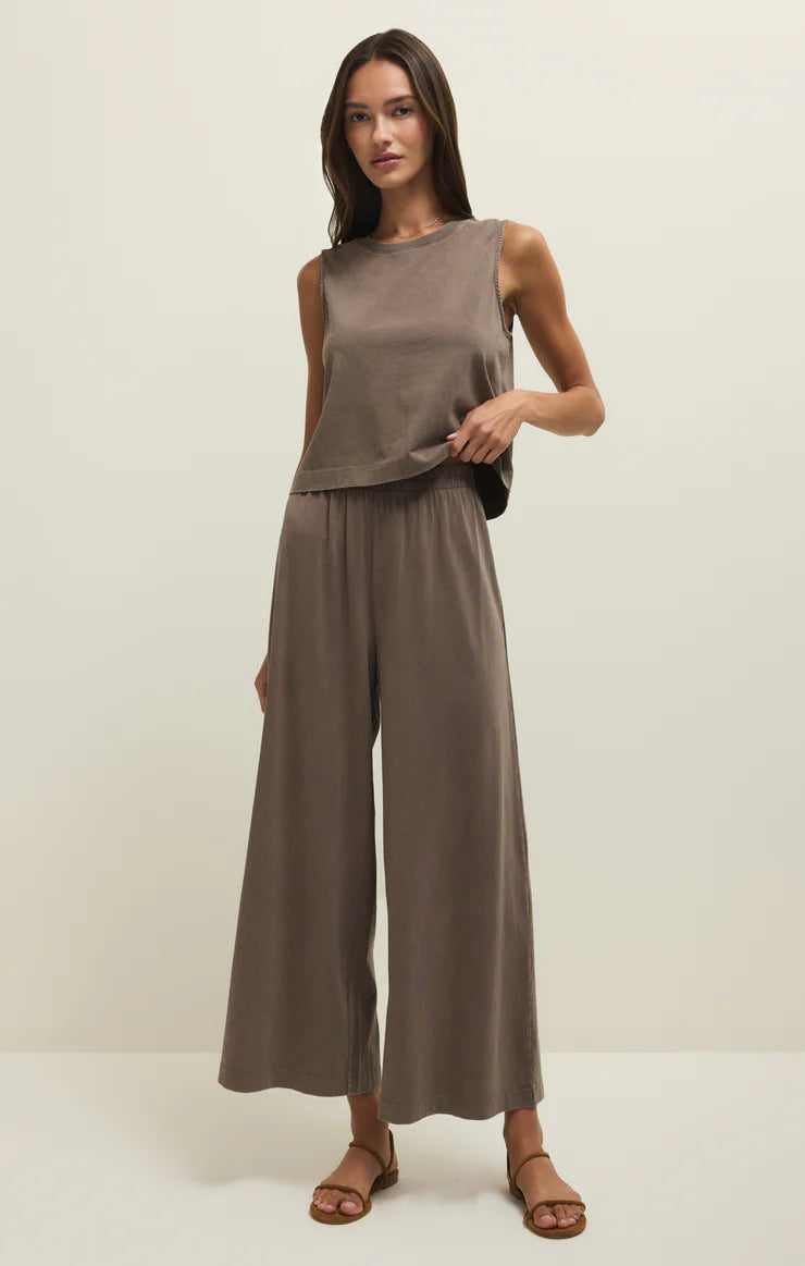 Perfectly Taupe Sloane Jersey Muscle Tank