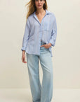 Blue Light The Perfect Linen Top