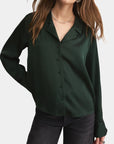 Black Ana Satin Top