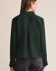 Garland Green Ana Satin Top