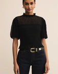 Black Glimpse Lace Top