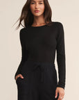 Black Second Skin Crew Longsleeve