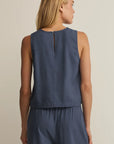 Vintage Indigo Sloane Linen Top