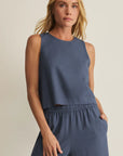 Vintage Indigo Sloane Linen Top