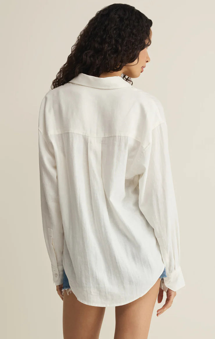 White The Perfect Button Up