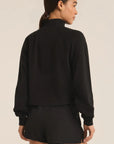 Black On The Run Half Zip Sweatshirt