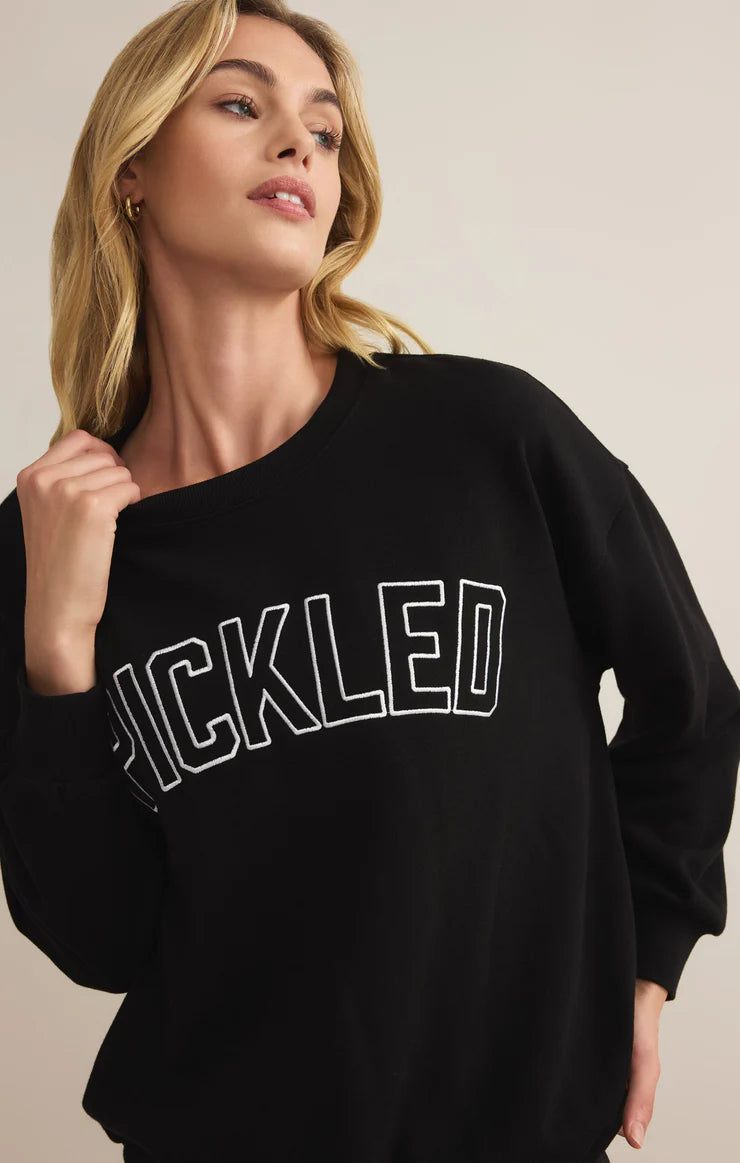 Black Pickled Sweatshirt