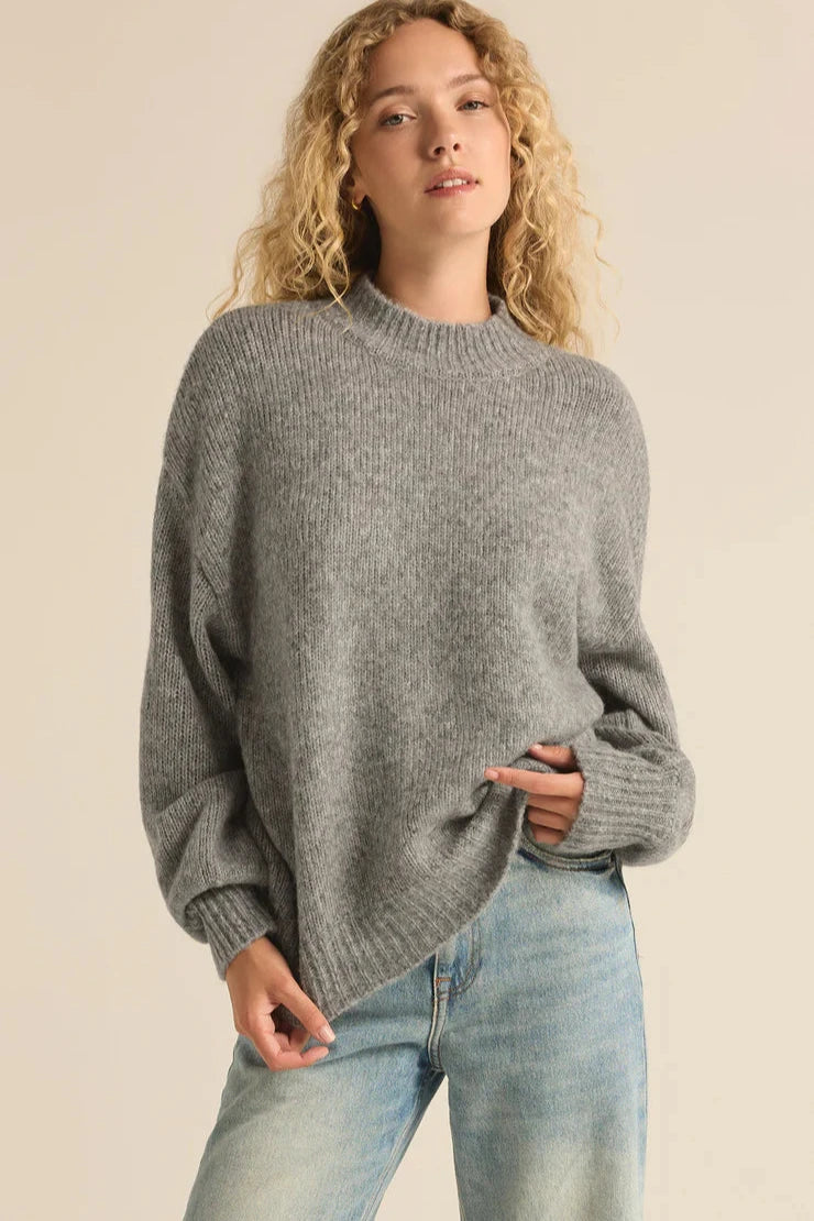 Classic Heather Grey Danica Sweater