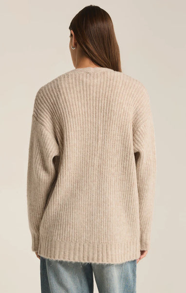 Light Oatmeal Heather Josie Cozy Cardigan