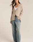 Light Oatmeal Heather Josie Cozy Cardigan