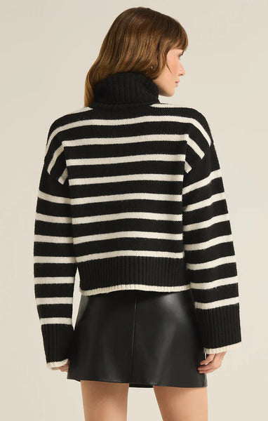 Black Josephine Stripe Sweater