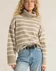 Heather Taupe Josephine Stripe Sweater