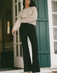 Black Do It All Flare Pant