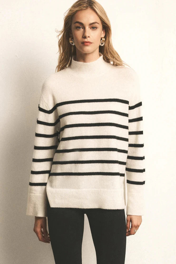 Sea Salt Fin Stripe Sweater