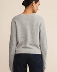 Light Heather Grey Medina Cardigan