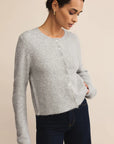 Light Heather Grey Medina Cardigan
