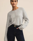 Light Heather Grey Medina Cardigan