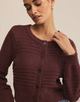 Sandalwood Between The Lines Cardigan