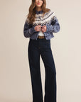 Blue Velvet Heather North Sea Fairisle Cardigan