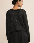 Black Gleam Sequin Sweater