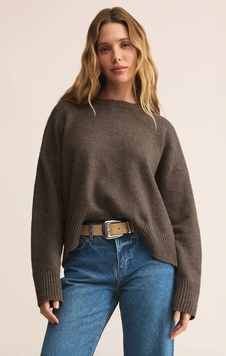 Burnt Ash Heather Cirrus Cozy Sweater
