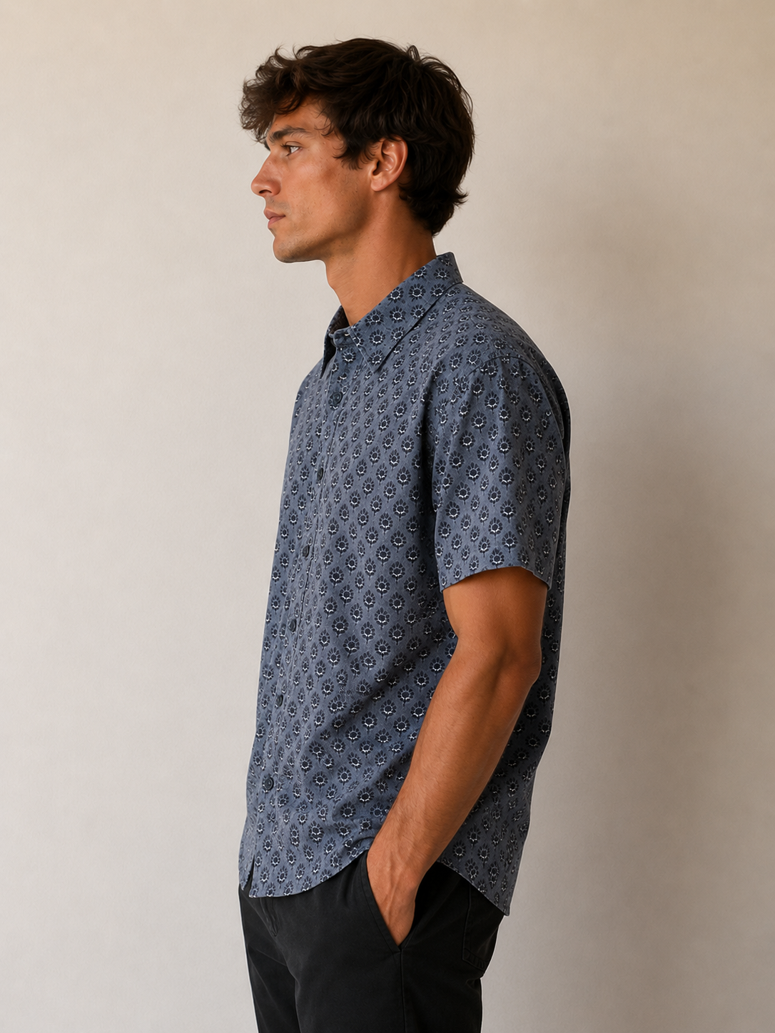 Bloom Batik Peach Carson Shirt