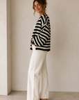 Black & White Aden Sweater