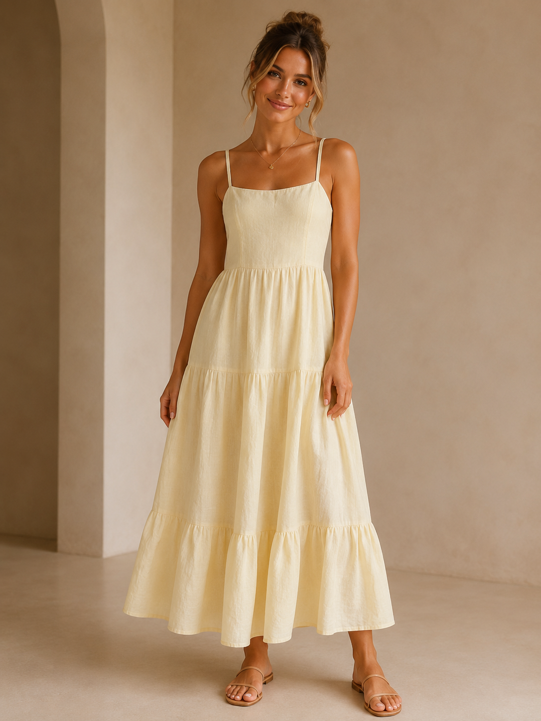 Lemon Chiffon Georgie Maxi Dress – Purpose Boutique