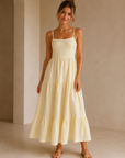 Lemon Chiffon Georgie Maxi Dress