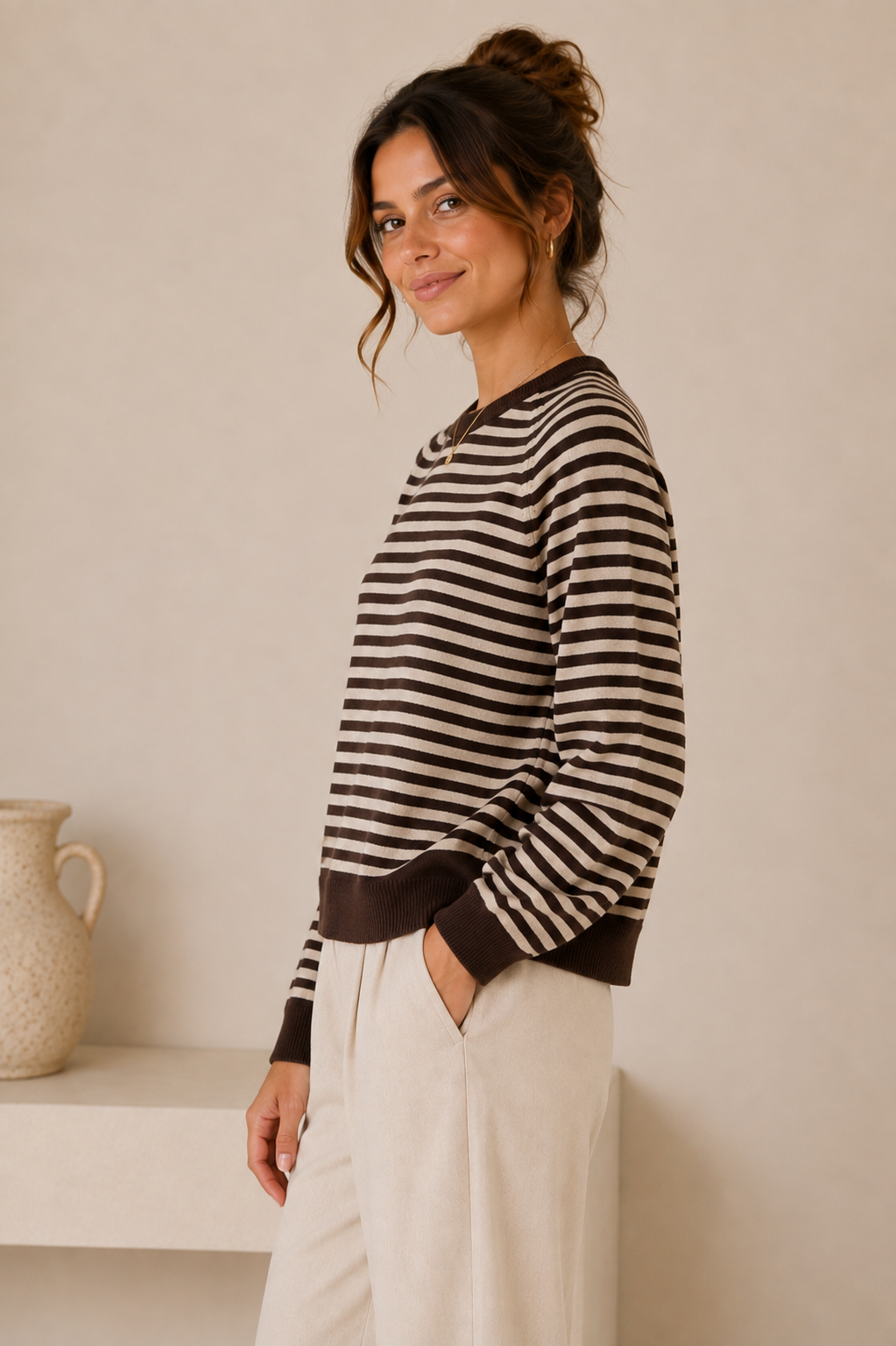 Mocha Kristin Top
