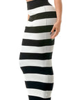 Black & White Stassia Maxi Skirt