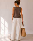 Perfectly Taupe Noelle Jersey Top
