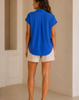 Blue Bebe Top