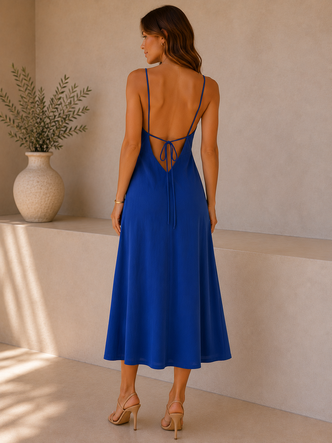 Cobalt Melinda Midi Dress