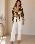 Sage Brown Ruthie Blouse