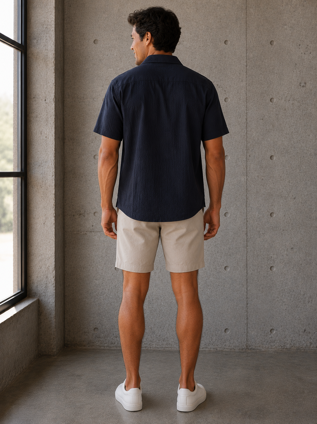 Navy Sutherland Camp Shirt