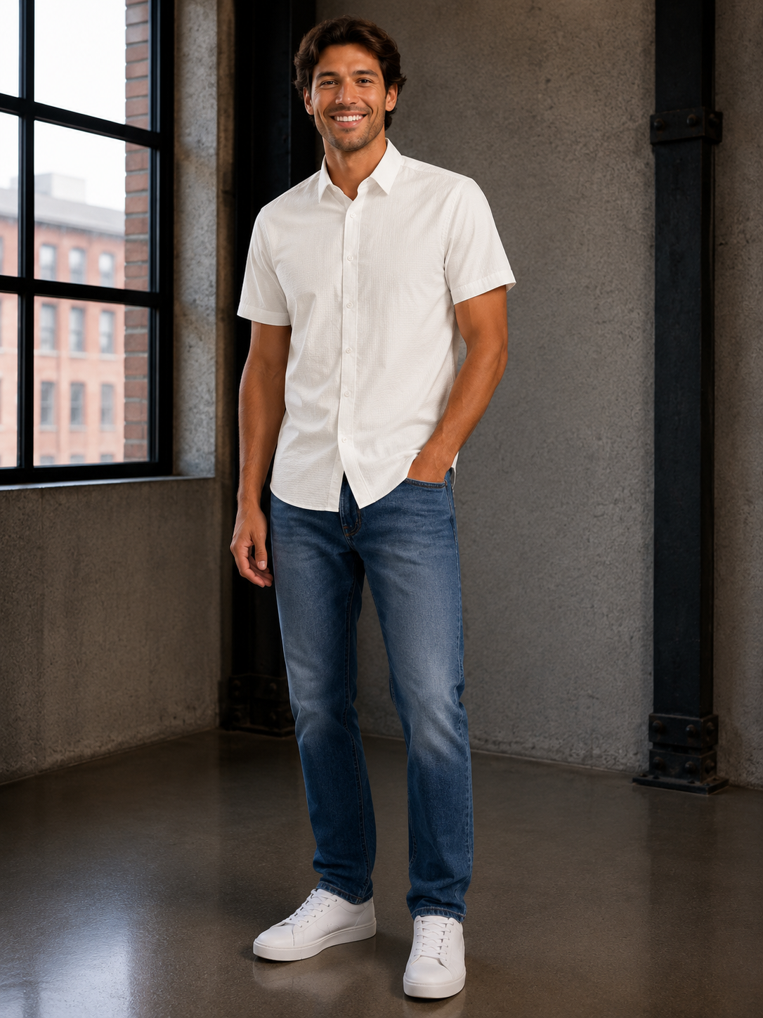 White Porter SS Shirt
